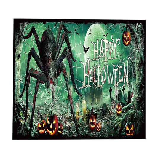 Halloween Garage Door Banner 83.8*192 in Halloween Skeleton Pumpkin Garage Door Cover Halloween Garage Door Decoration Large Halloween Scary Garage Backdrop for Halloween Decoration