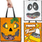 3 PCS Halloween Goodie Candy Bags Large, 22.5” X 13.4” Halloween Tote See-Through Bags for Kids Trick or Treating, Grocery Shopping Gifts Tote with Handles, Classroom Party Favor Supplies
